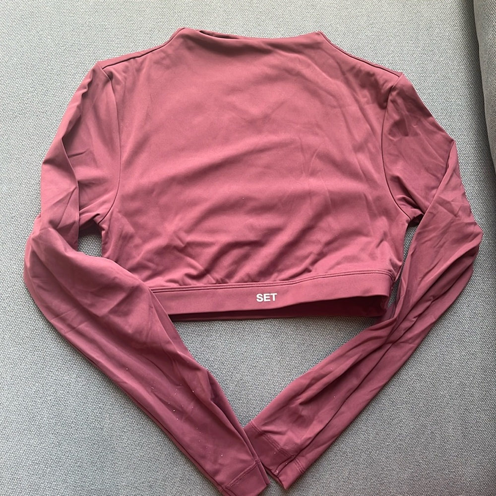 SET ACTIVE Maroon Canyon long sleeve TOP
